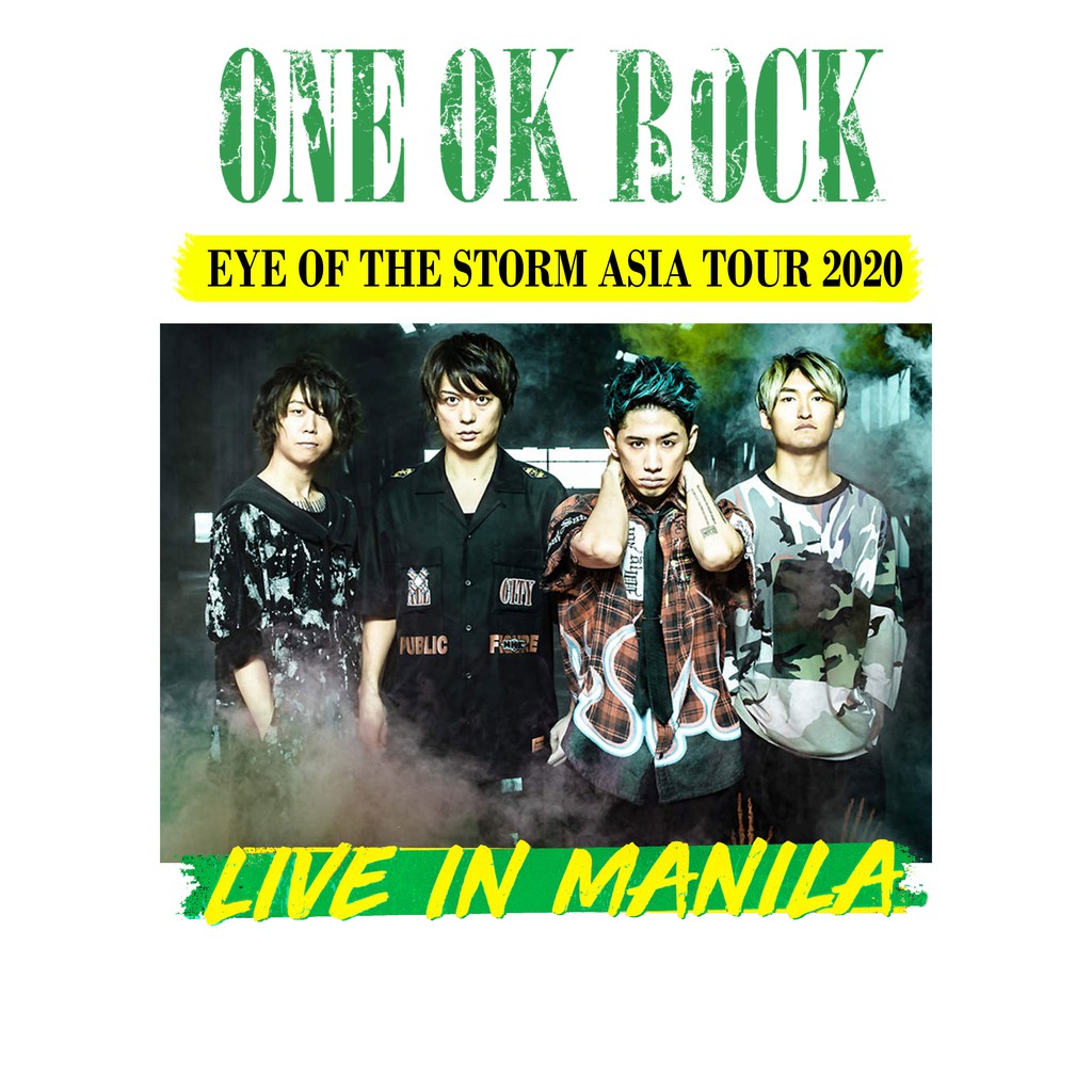 One Ok Rock Eye Of The Storm Live In Manila Shirt Shopee Philippines