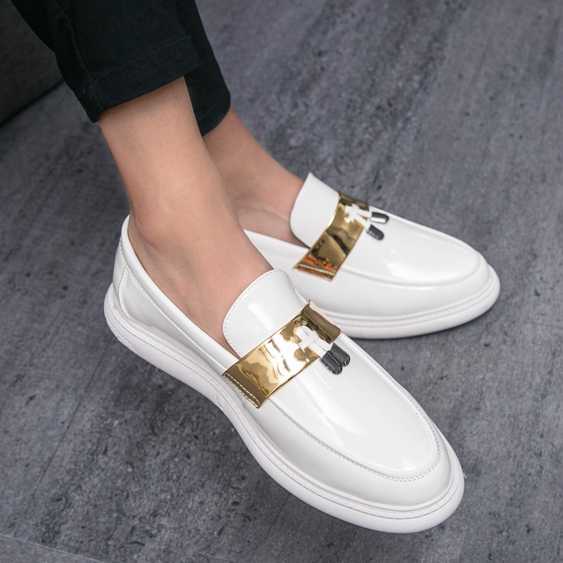 white leather formal shoes for mens