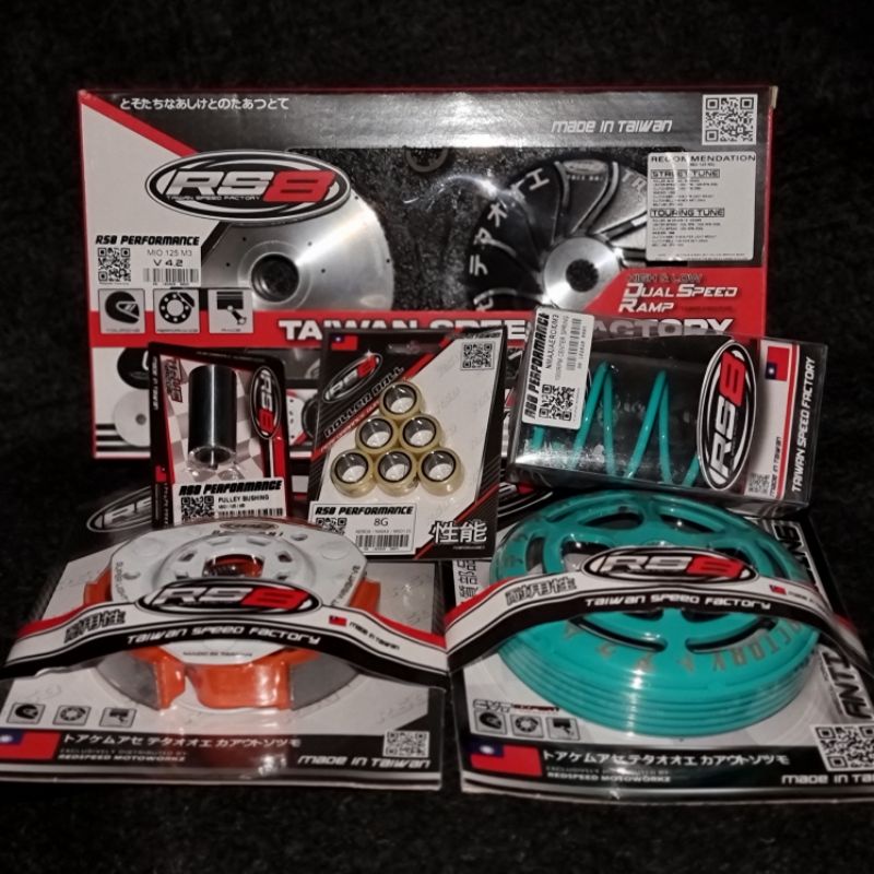 RS8 CVT Pulley V4.2 Package Set (Mio i 125 M3 / GT 125 / Fazzio