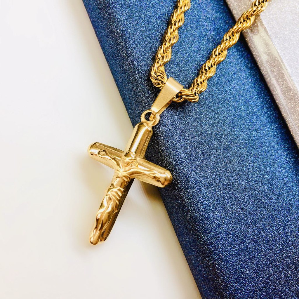Jesus kwintas for men cross necklace for men with Jesus cross pendant ...