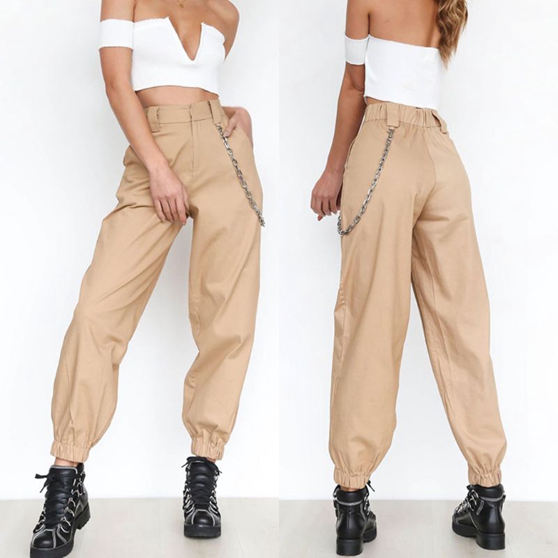 high waisted cargo pants