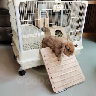 Wooden Ladder Cage Door shobi For Rabbits Gatsby !WOOD & MOOD Ix #4