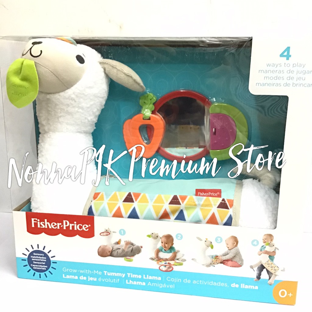 fisher price grow with me tummy time llama