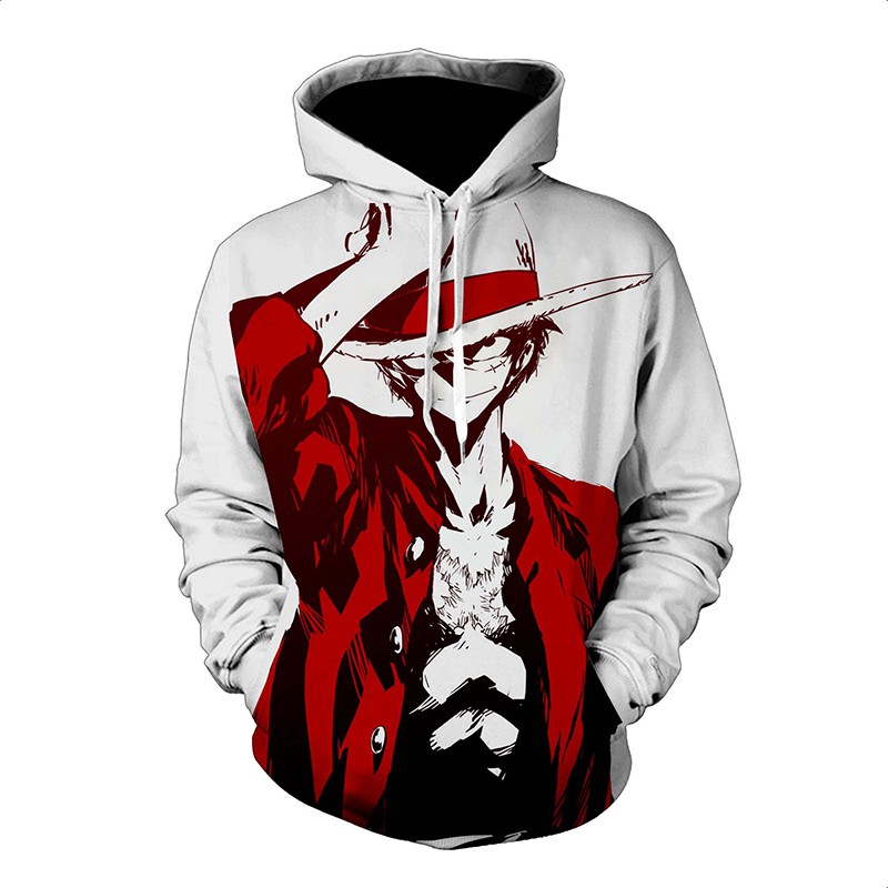 3d Printed Anime One Piece Hoodie Sweatshirt Jacket Shopee Philippines