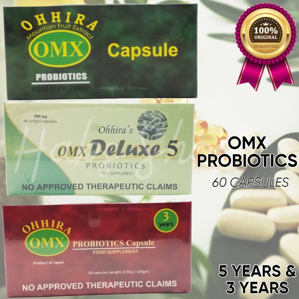 OMX probiotics capsule 5 years or 3 years fermentation 60 Softgel Capsule Shopee Philippines