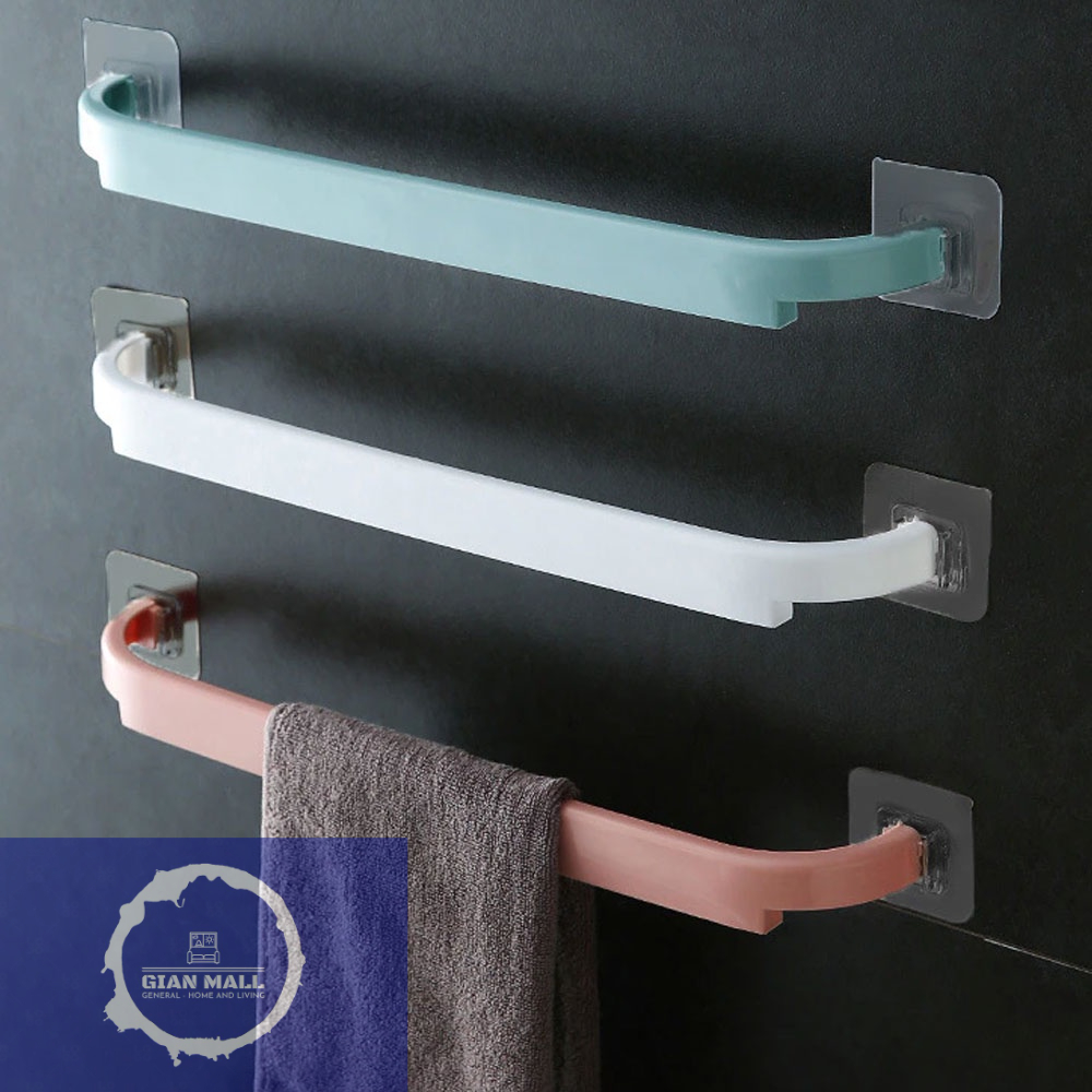 GianMall Durable Towel Holder Hanging Rag Pole Bathroom Towel Rack