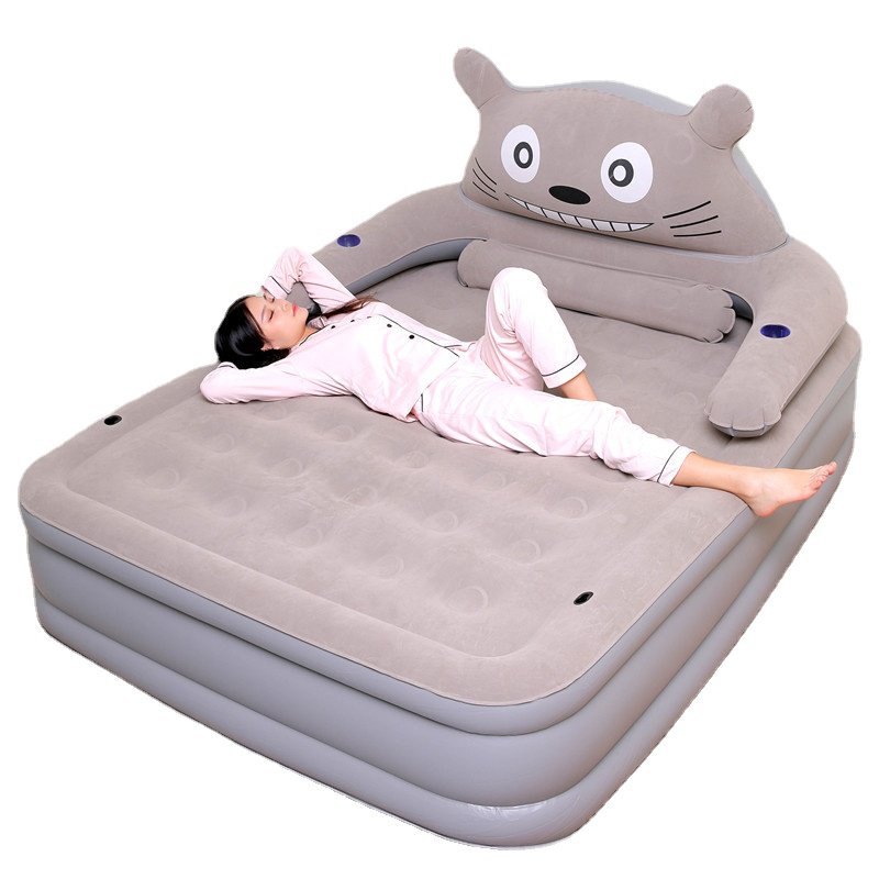 Cartoon Cat Inflatable Air Bed Cartoon Back Mattress Home Bedroom Air