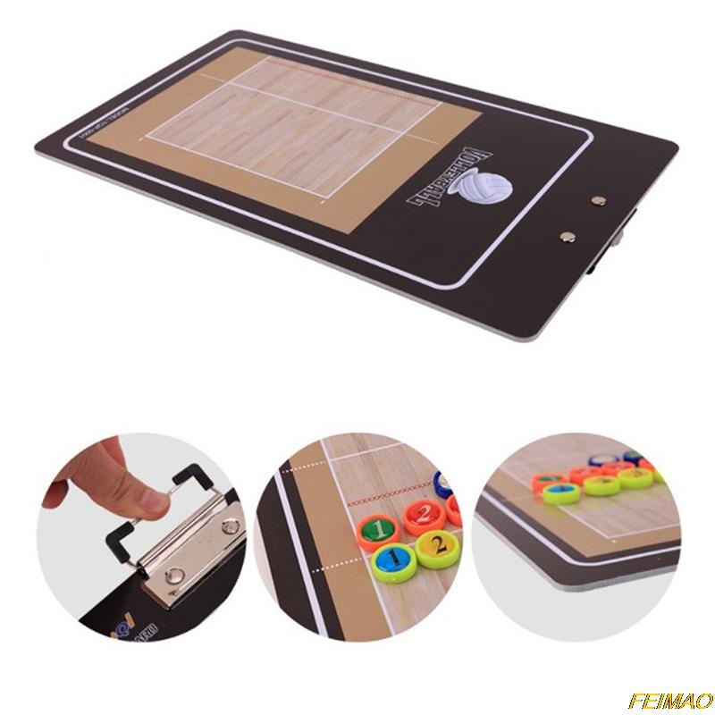 1 Pc New Foldable Volleyball Board Coaching Volleyball Tactic Board Magnetic Coach Tactics Game #4