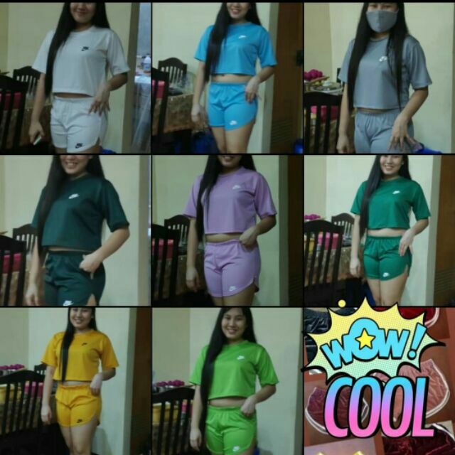 nike crop top with shorts