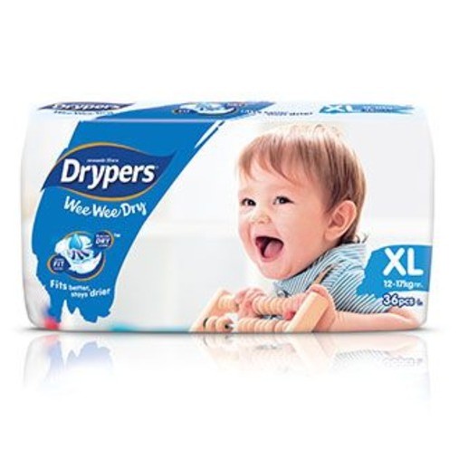 pampers drypers xl