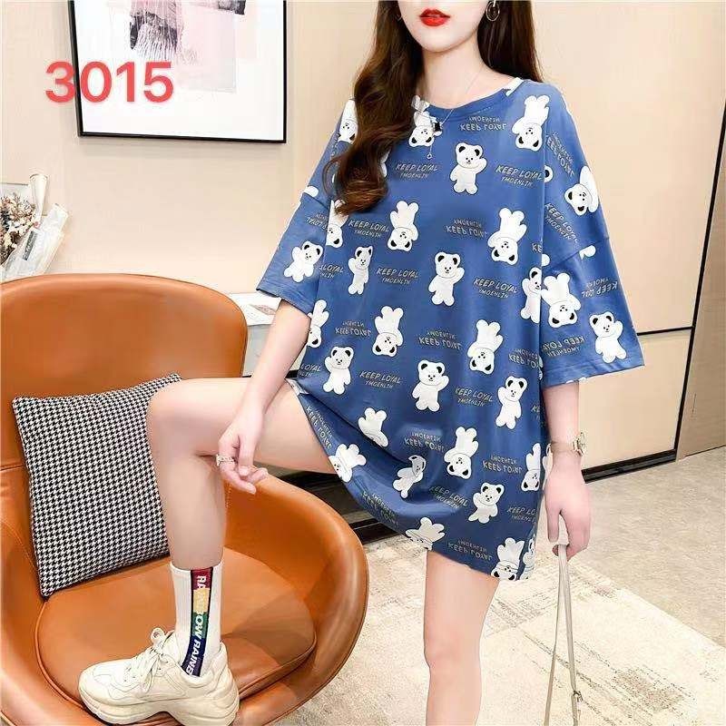 Korean loose T-shirt is the new trend of summer women Sweethearts outfit  long blouse women clothes | Shopee Philippines