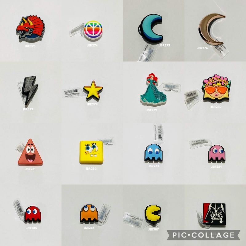 BATCH 18 ORIGINAL CROCS JIBBITZ / CHARMS / PIN for your CROC CLASSIC