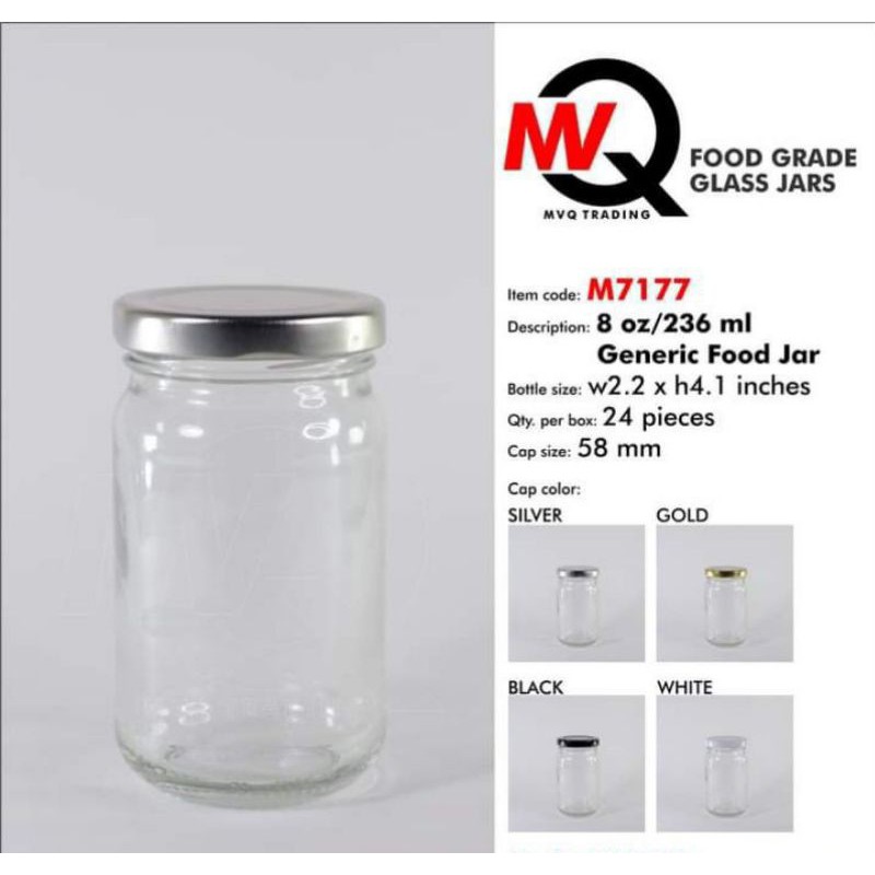 3 boxes M7177 220ml glass jar Shopee Philippines