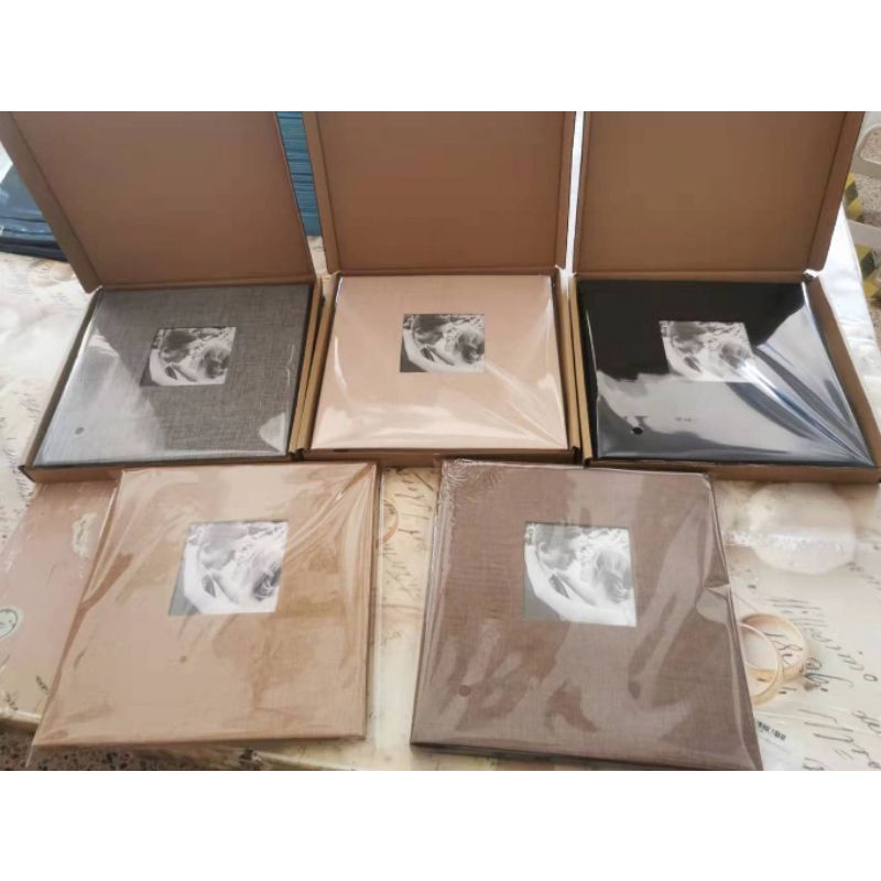 REGULAR SIZE SelfAdhesive Photo Album Linen Cover 20 Sheets 40 Pages