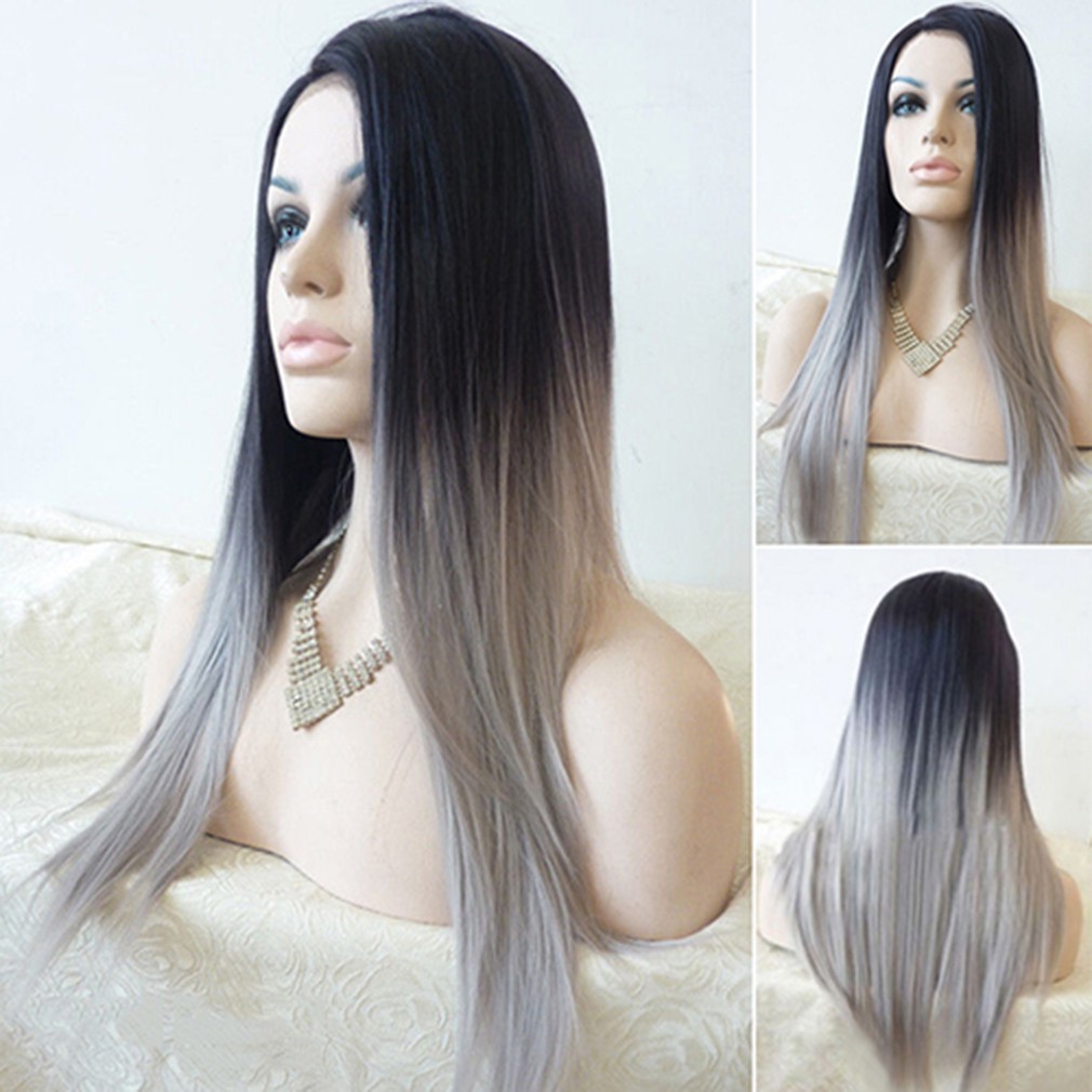 Straight Hair Style Wing Heat Resistant Hair Party Club Wig
