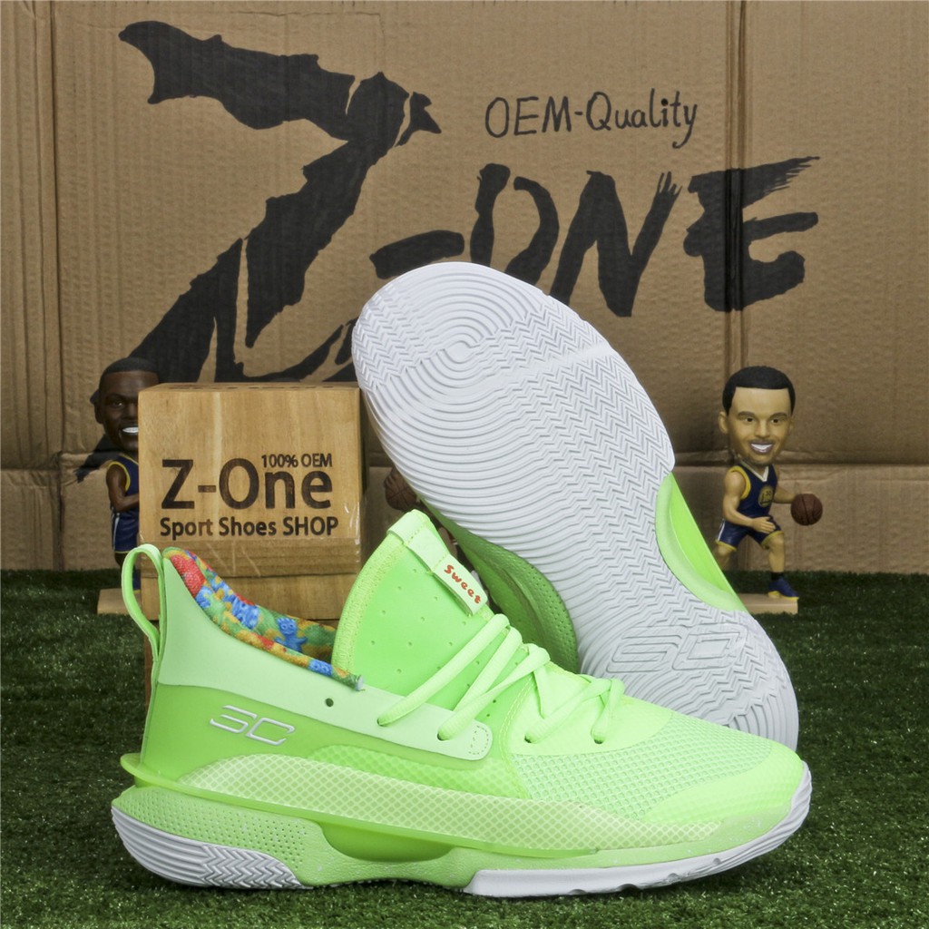 curry 7 shoes green