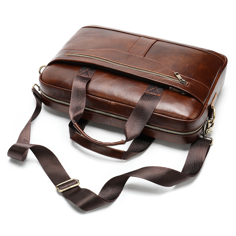 genuine leather briefcase bag