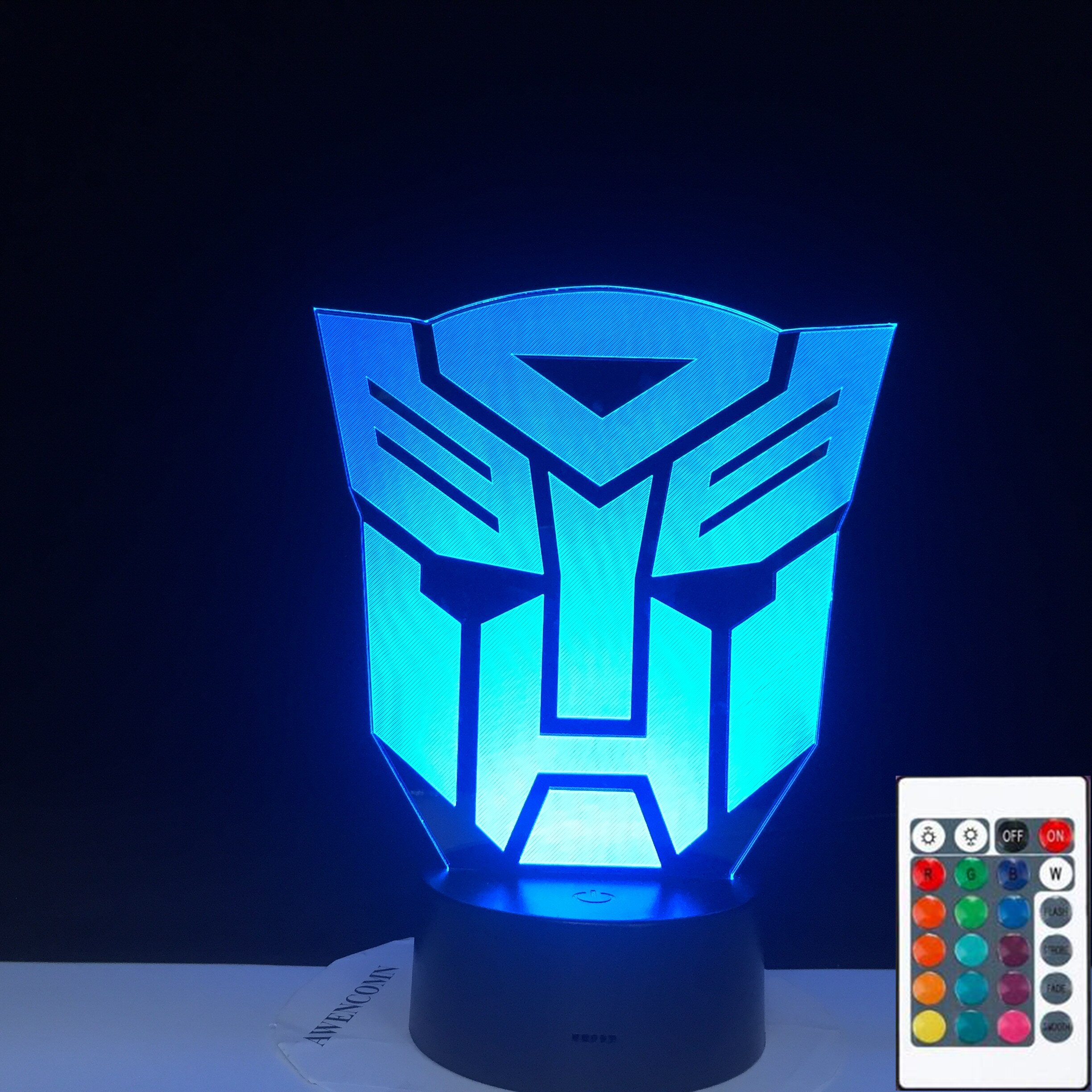Optimus Prime Character Boy Gift Transformers 3D LED Illusion Desk