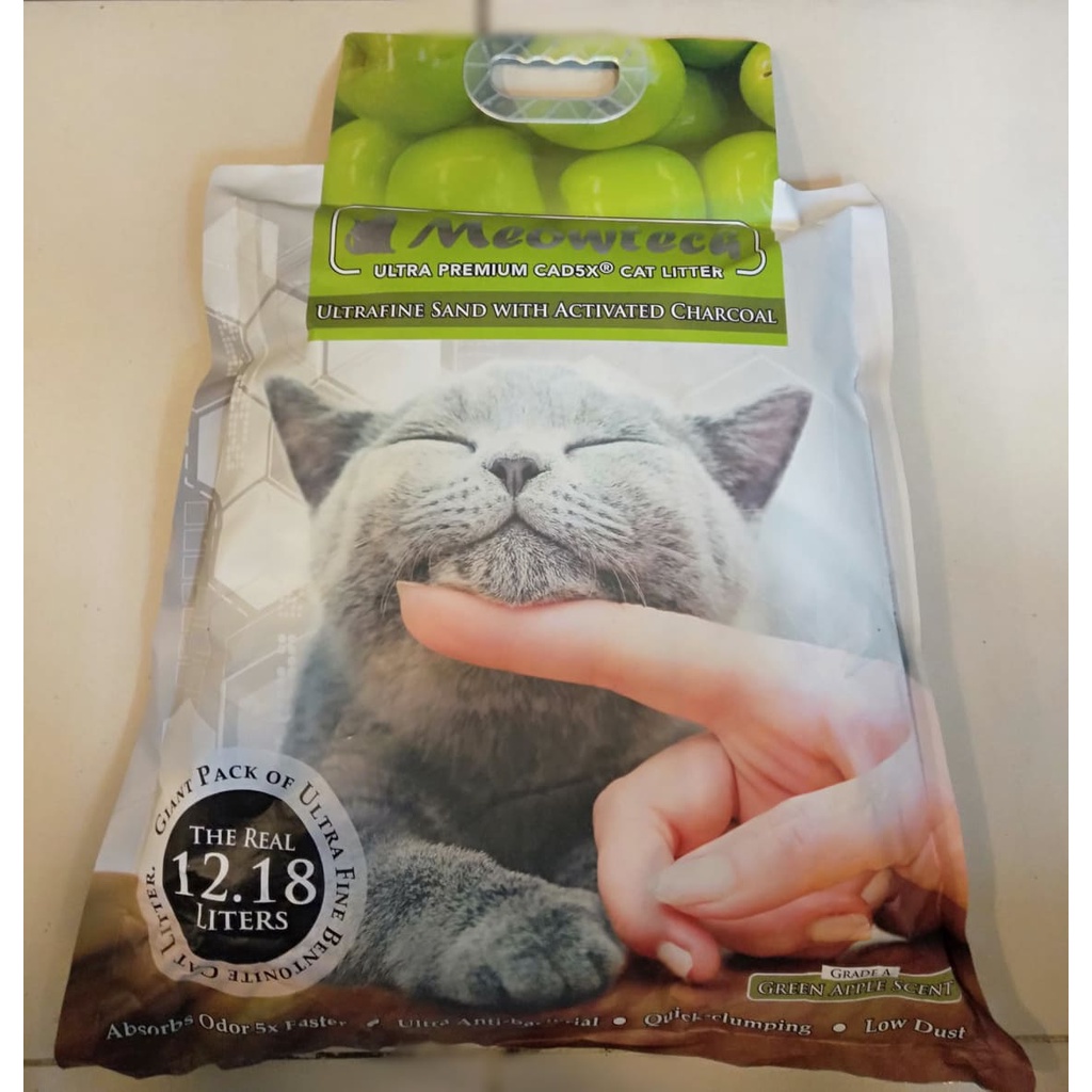 Meowtech Ultra Premium Cat Litter Apple Scent 12.18L Shopee Philippines