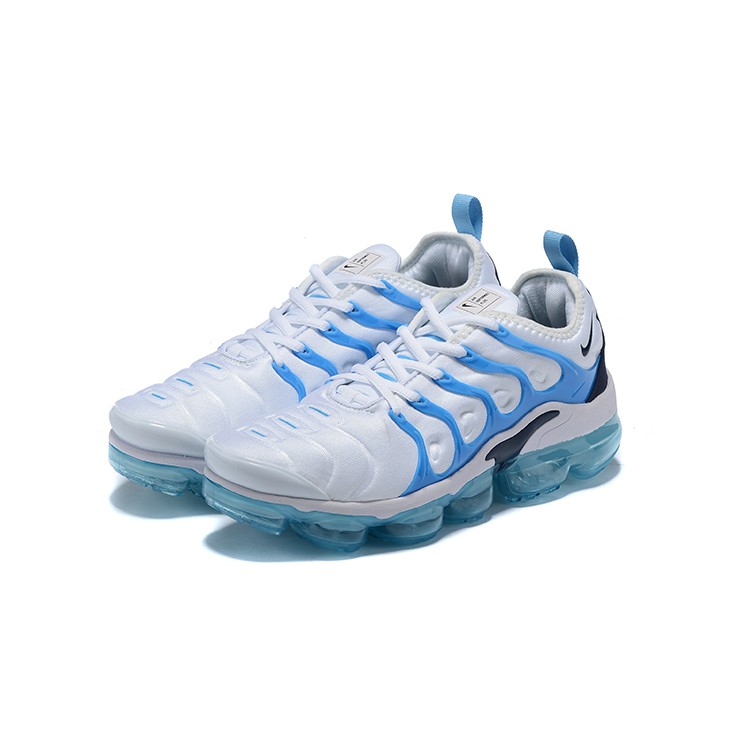 nike air vapormax plus white and blue