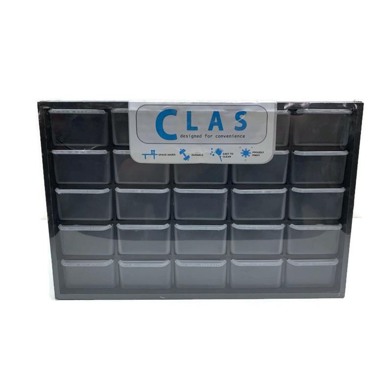 Clas 25 Drawers Mini Plastic Storage Organizer (Black) Shopee