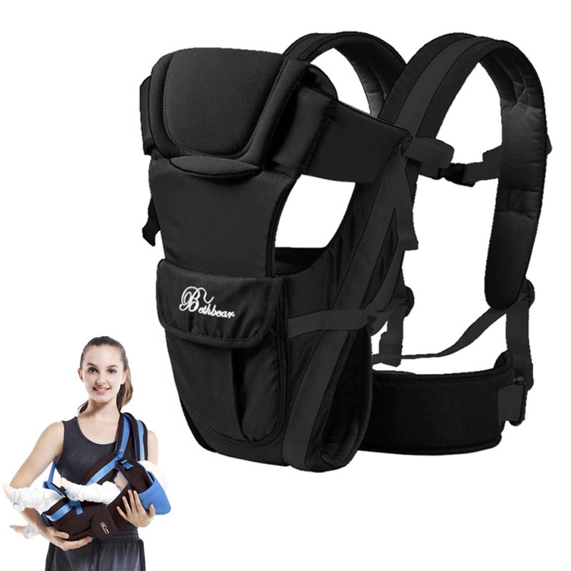 Beth Bear Baby Carrier Backpack Breathable Front Facing 4 In 1 Infant 