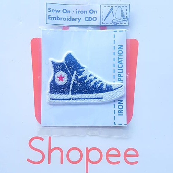 converse iron on patch
