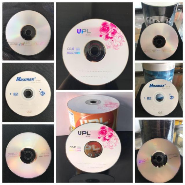 (50pcs)Blank CDR, Blank DVDR & Blank Printable CD, DVD Shopee