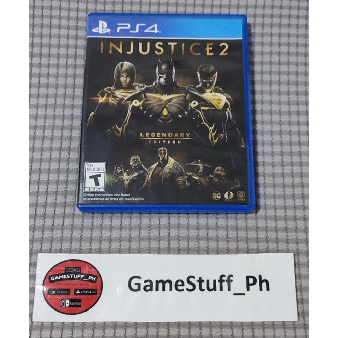 Injustice 2 Legendary Edition + Steelbook PS4 - Version PAL, Bon état (vendeur Pro)
