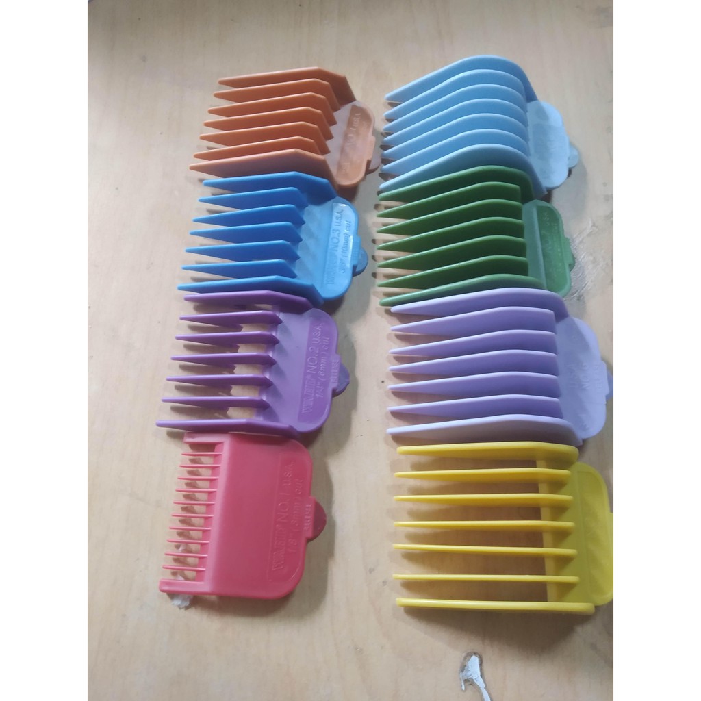 wahl hair clipper comb sizes