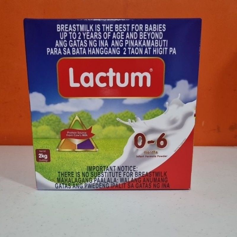 Lactum 06mos 2kg(5x400g) Shopee Philippines