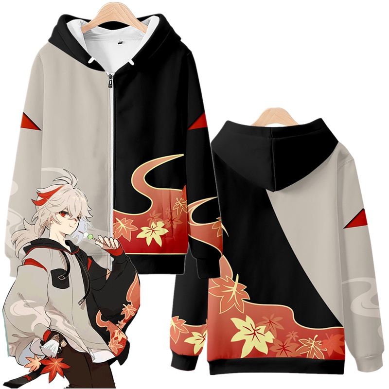 Game Genshin Impact Cosplay Costume Kaedehara Kazuha Pullover Unisex