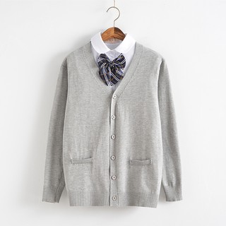 gray long cardigan