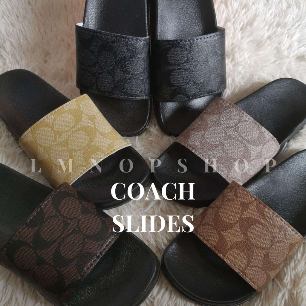 coach womens slides