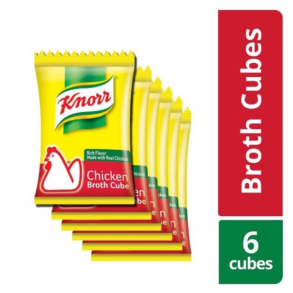 Knorr Chicken Broth Cube 10g 6s Singles Shopee Philippines