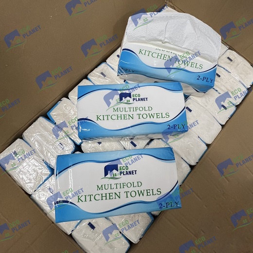 ECO PLANET COD#2-Ply Multifold Kitchen Towels Paper Towels 150 Sheet ...