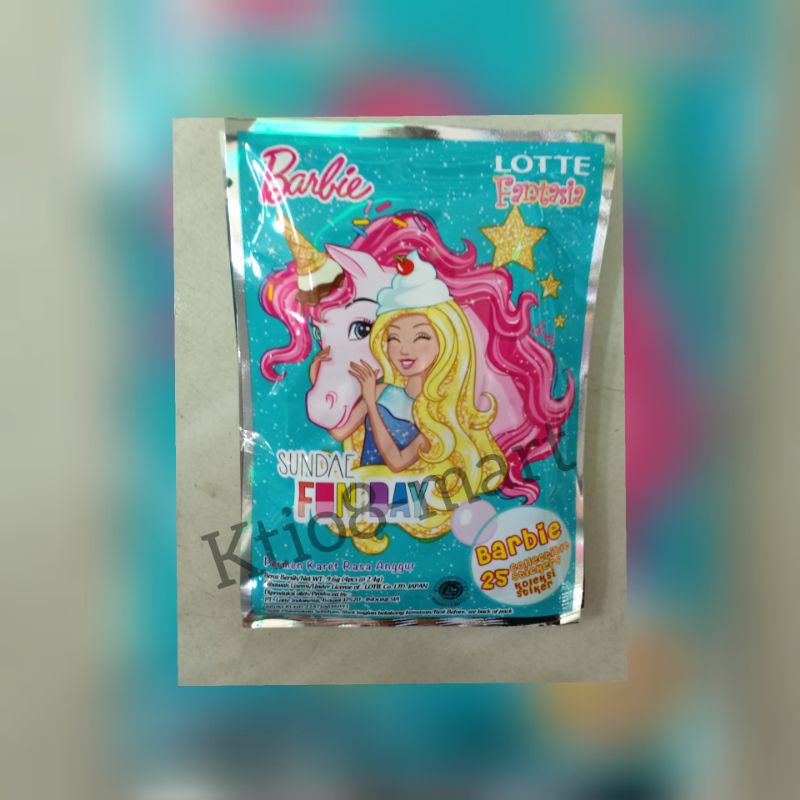 Lotte Fantasia Barbie / Bubble Gum / Barbie Rubber Gum Shopee Philippines
