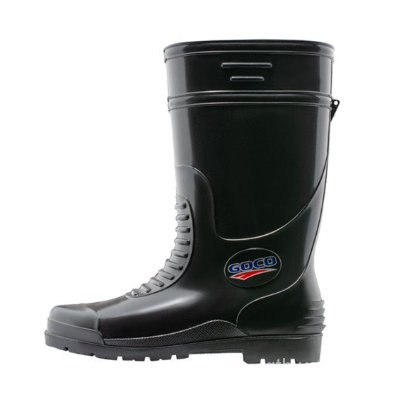 Goco 968 - Black Rainboot/ Kasut Getah Rubber Shoe Anti Slip Boot Pasar