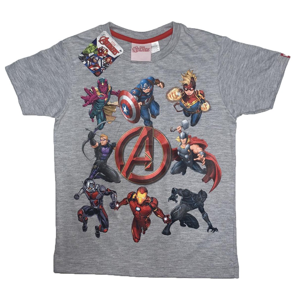 Disney Marvel Avengers Powerful Heroes Boys TShirt Shopee Philippines
