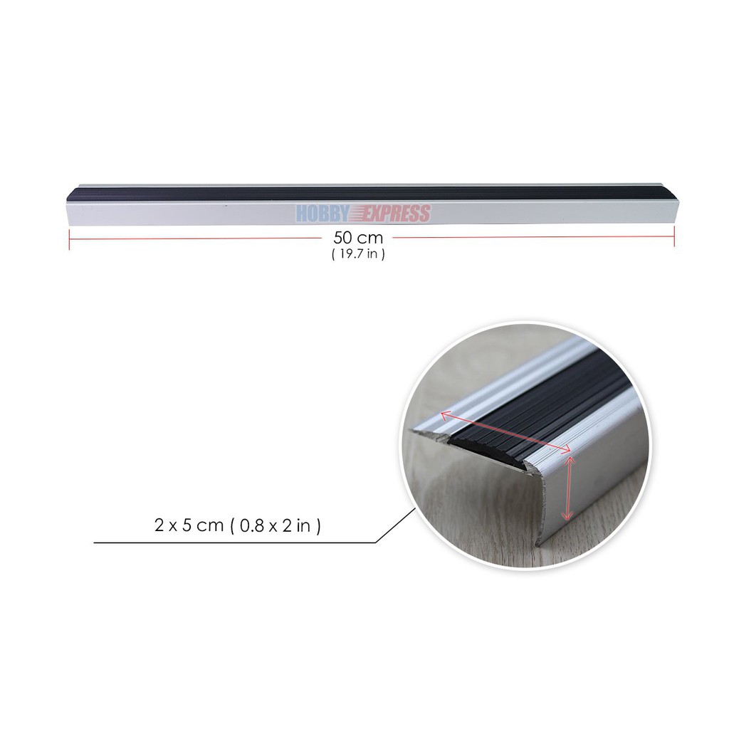 Hobby Express 2 Pcs Stair Nosing Anti Slip Stairs Rubber Aluminum Staircase Stopper 4 Colors Kk1180 Shopee Philippines