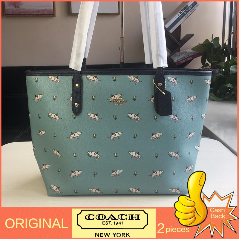 coach flamingo tote bag