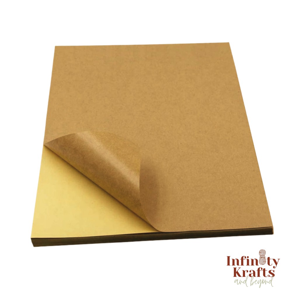Kraft Sticker Papers / Brown / Imported / Art / Craft / Brand