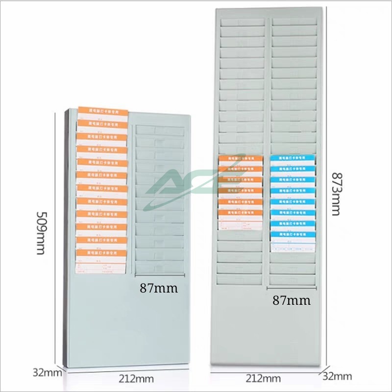 Time Card Holder Wall Mount Time Card Holder Rack 24/50 Pocket Slot