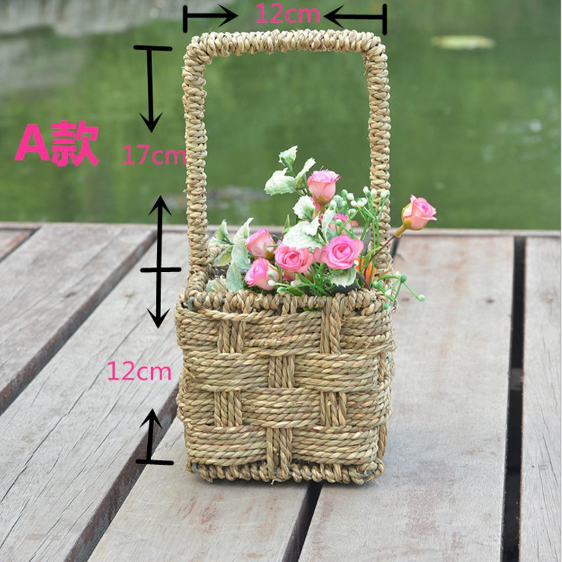 Woven Flower Baskets Decoration Flower Baskets Cod Clothes Basket