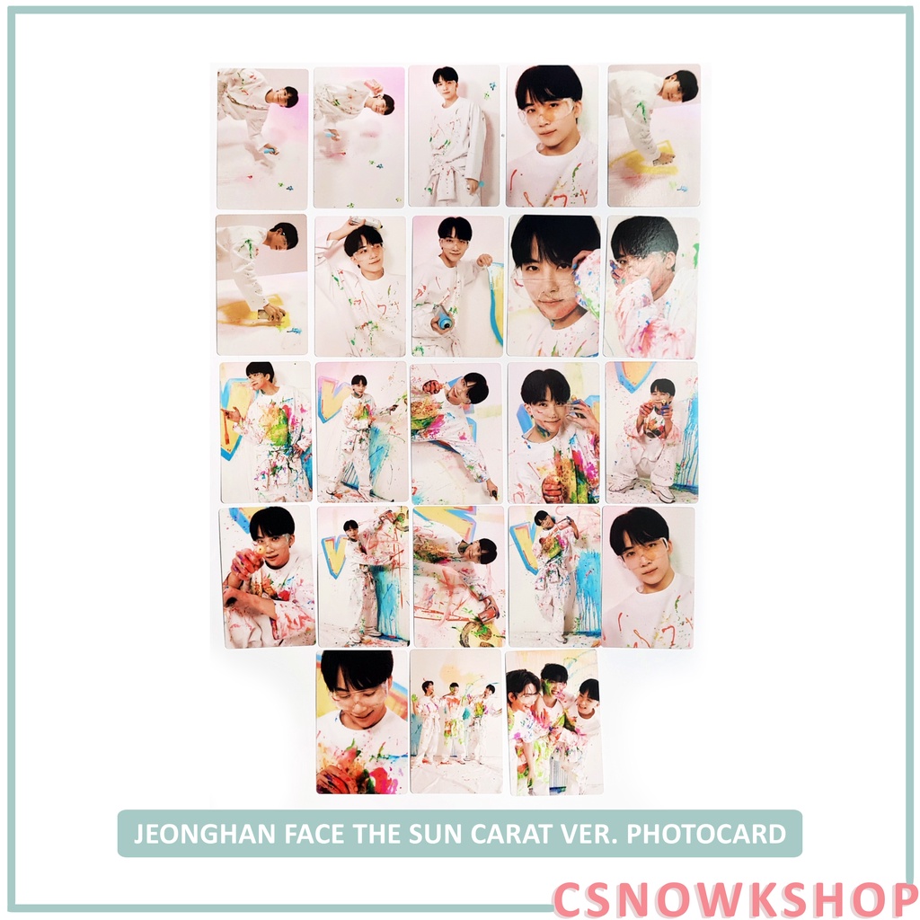 Face The Sun Carat Version Photocards Template