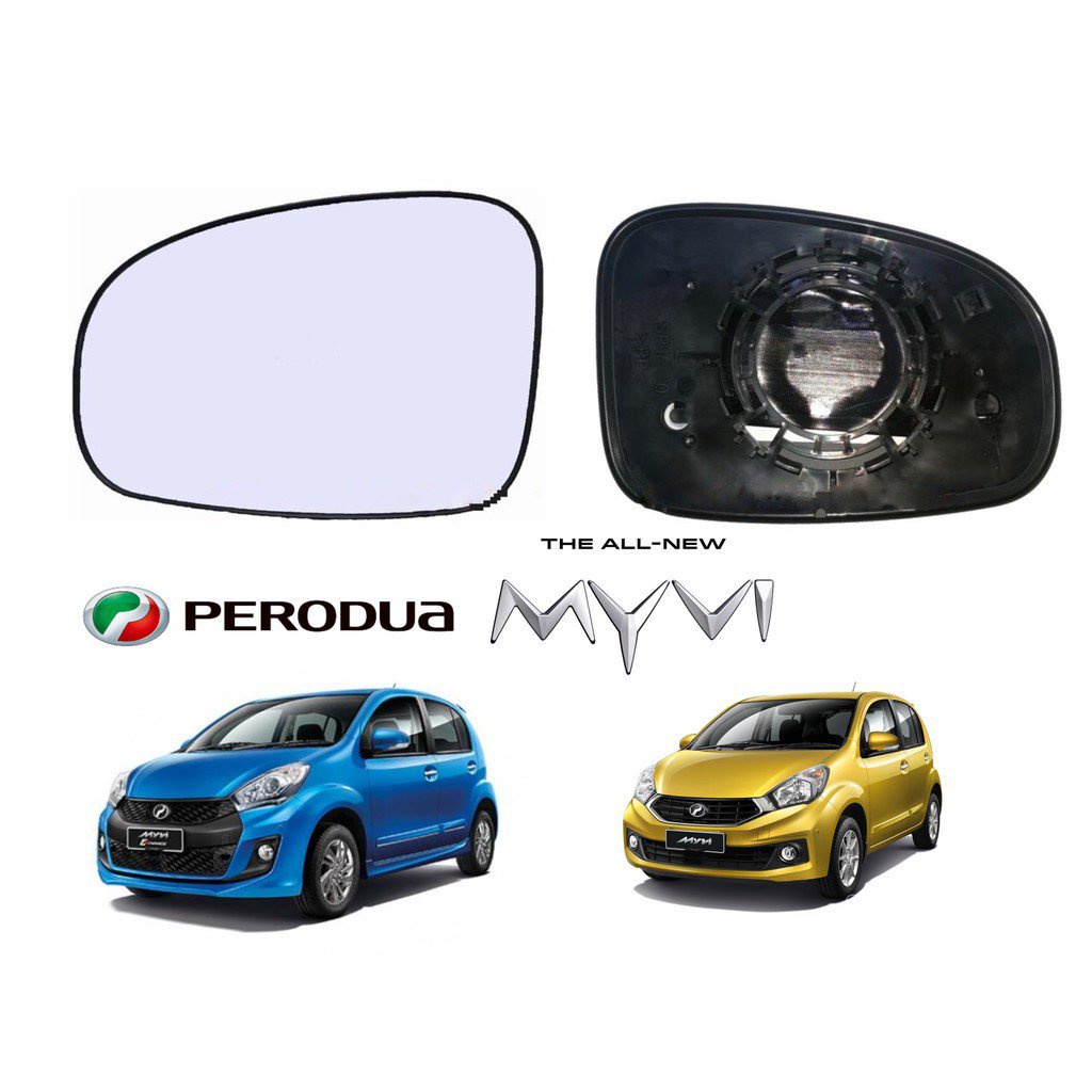 PERODUA AXIA BEZZA MYVI LAGI BEST ICON SIDE MIRROR GLASS CERMIN ROUND