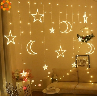 1.5M LED Moon Star String Light Fairy Light For Eid Mubarak Ramadan Party Decor 