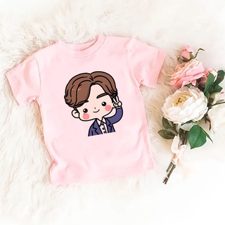 Lee Jong Suk Girl Boys T-shirt Monster Kids T Shirt Cute Summer T Shirt Cartoon Kids Tops #6