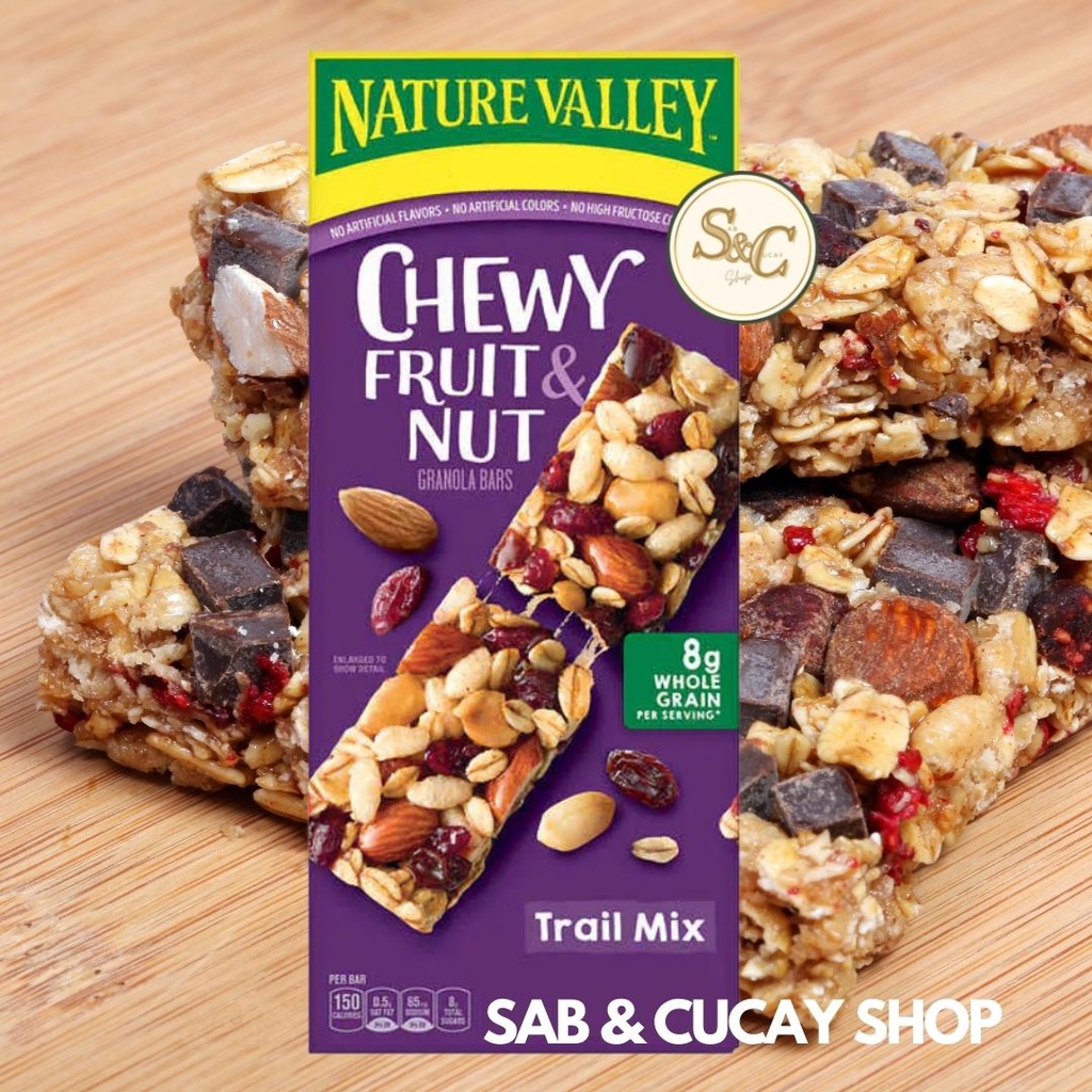 Nature Valley Chewy Trail Mix Granola Bar Fruit and Nut Shopee