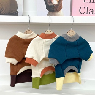 Special Offer Color Matching Sweatshirt Dog Clothes Spring Summer Style Cat Pet Teddy Schnauzer Bichon Small Puppies Thin